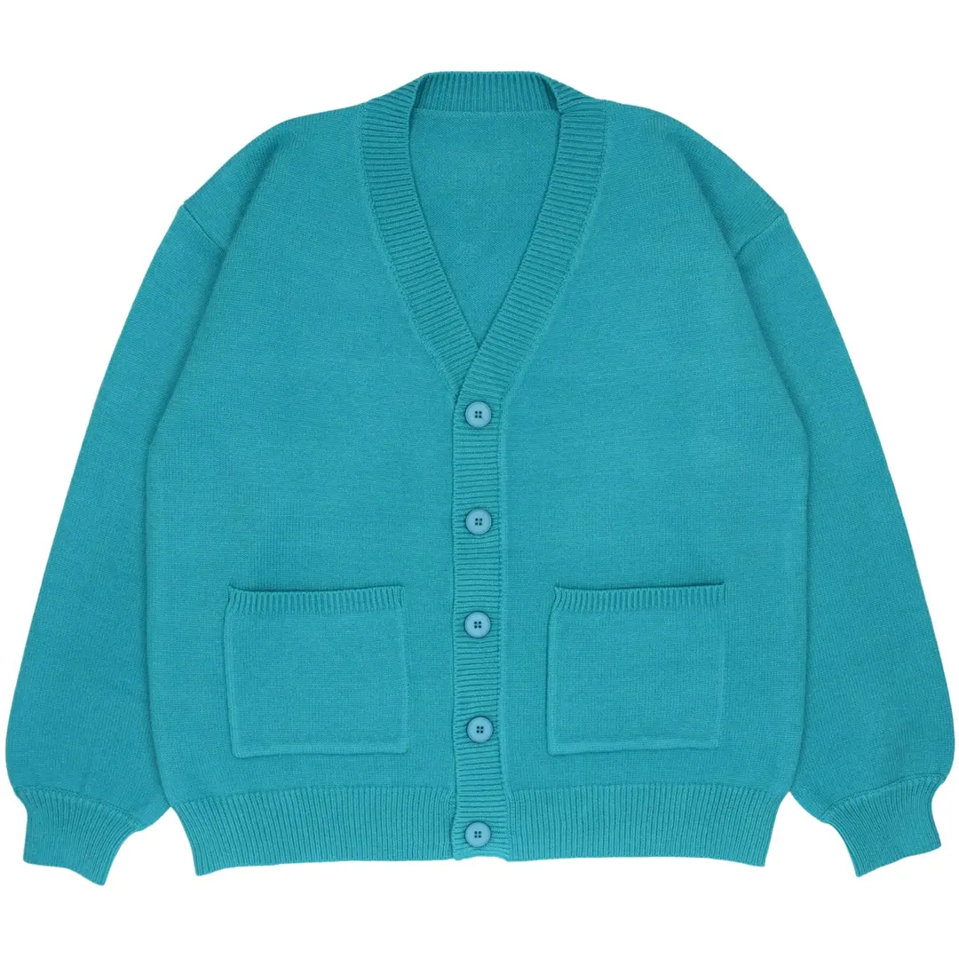 What's the TEAL with Airline Food Cardigan