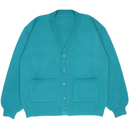 What's the TEAL with Airline Food Cardigan