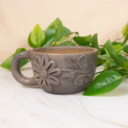 Flor de Atzompa Clay Mug
