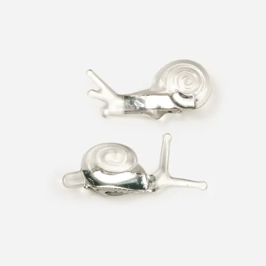Allie Snail Clips in Clear Slowpokes