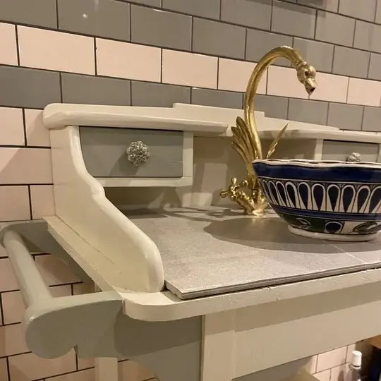 Unlacquered Brass Swan Bathroom Faucet