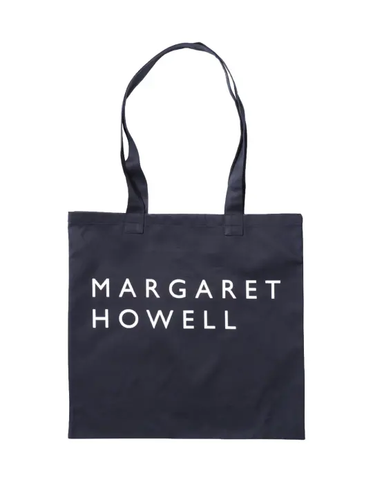 Margaret Howell Logo Bag Cotton Drill Navy