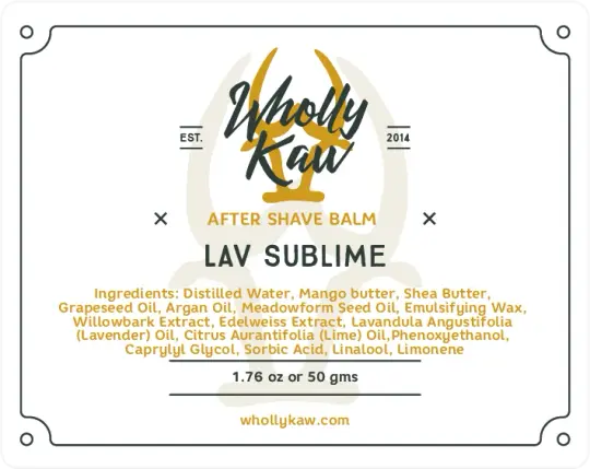 Lav Sublime After Shave Balm, Lavender + Lime