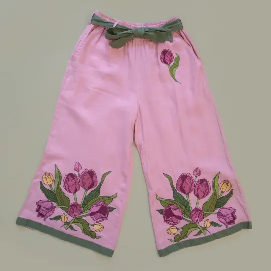 [LINEN CULOTTES] Tulip Bouquet