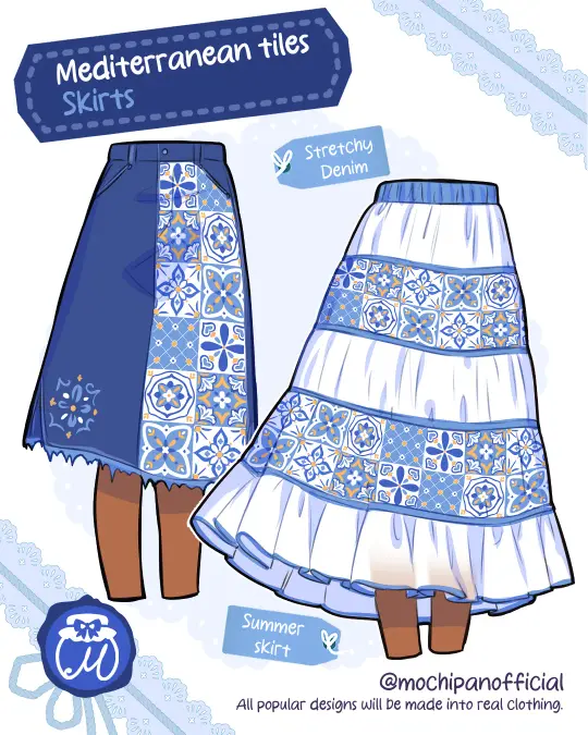 (Interest Check) Mediterranean Tiles Skirt