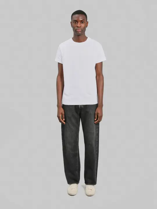 Sugar Cane "1947 Model Hard Wash" 14.25oz Regular Straight Black Jeans