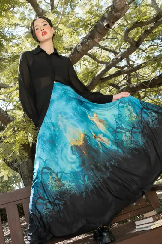 Office Siren Maxi Skirt