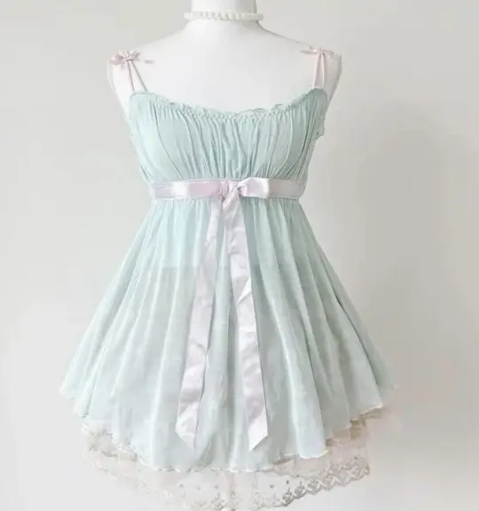 Fresh Mint Green Homecoming Dress ,A-Line Spaghetti Straps Corset Summer Dress Cami Dress RS1154