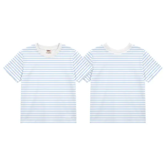 Elly Made Adult Tee - Blue Stripes