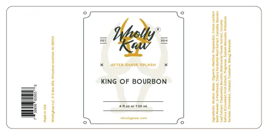 King of Bourbon After Shave Splash, Bourbon