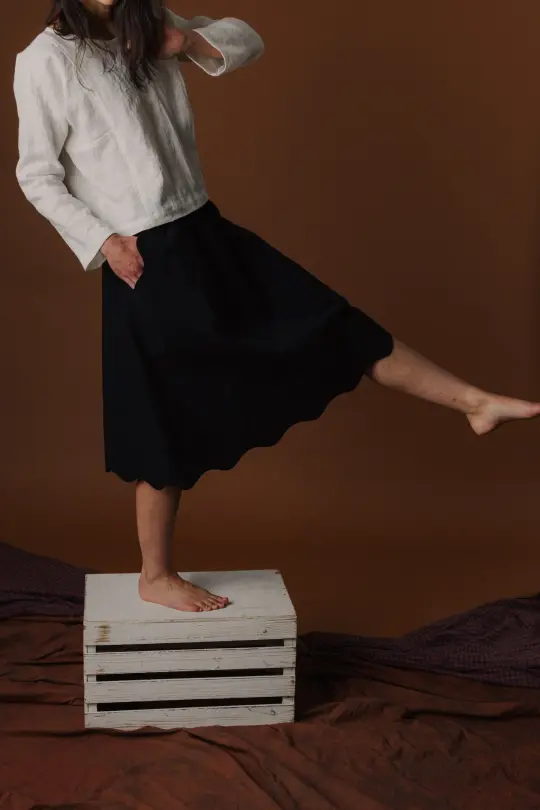Wavy Skirt - Workcloth