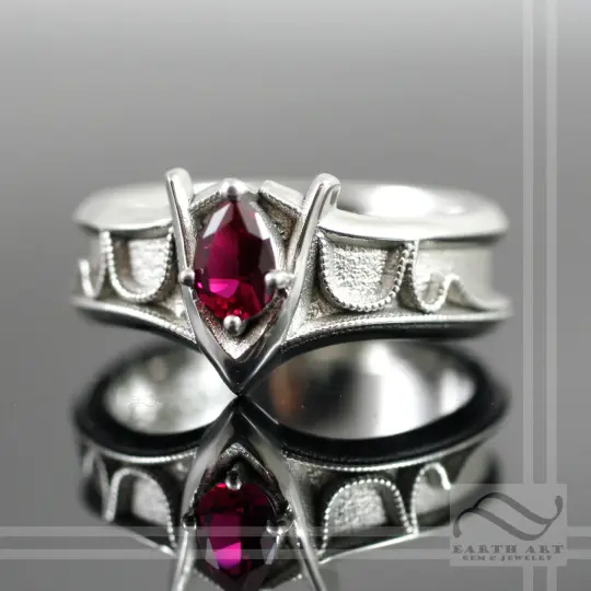 Mens Goron's Ruby - Legend of Zelda - Sterling Silver