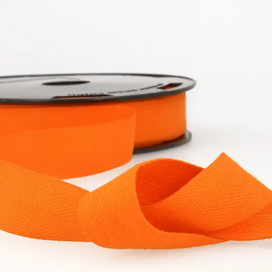 Cotton Twill Tape 20mm Orange