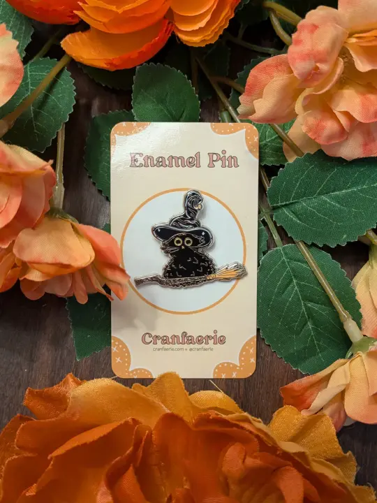 Witch Cat Enamel Pin