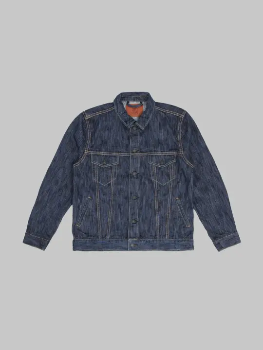 Pure Blue Japan 6226-D 14.5oz "Waterfall Denim" Type III Jacket Dark Indigo