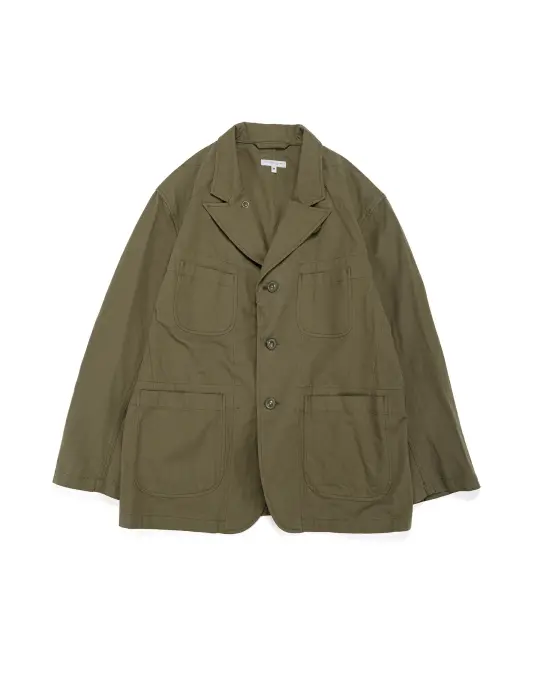 Engineered Garments Bedford Jacket Olive Cotton Sanded Cloth