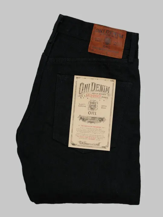 ONI Denim 622ZR-BKBK "Secret Black Denim" 20oz Relaxed Tapered Jeans