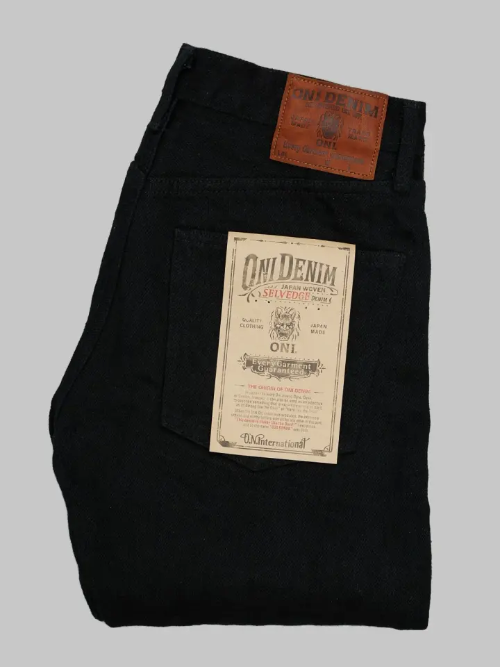 ONI Denim 622ZR-BKBK "Secret Black Denim" 20oz Relaxed Tapered Jeans