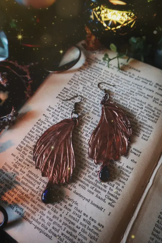 Butterfly Bottom Wing Earrings