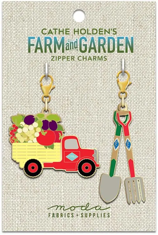 Farm and Garden Zipper Charms