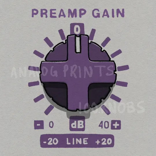 #100knobs  041/100 737 Preamp Gain Control POSTER