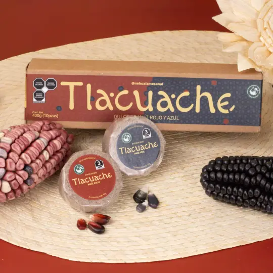 Tlacuache Red and Blue Corn Mazapan Box