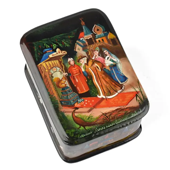 Fedoskino Lacquer Box - Tsar Saltan