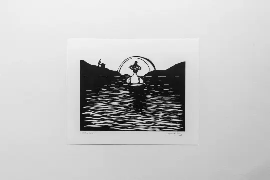 "Solstice Swim" 8x10" print
