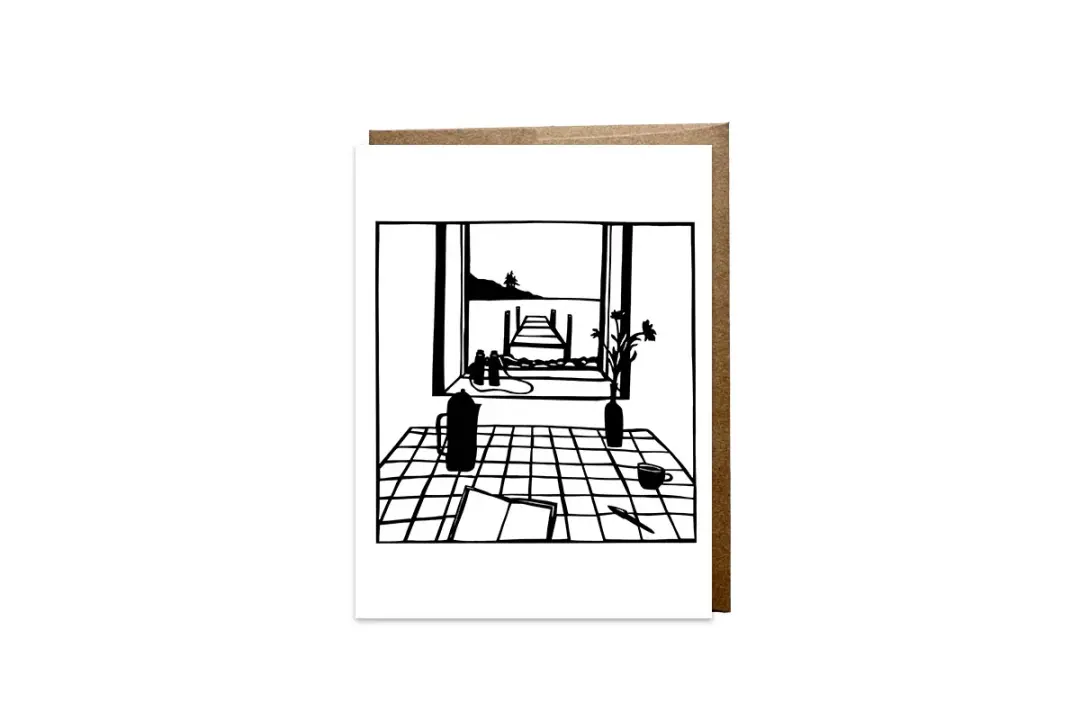 "Island View" card