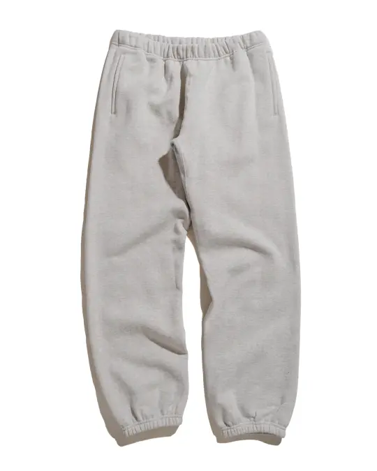 The Real McCoy's MC24116 10 Oz. Loopwheel Sweat Pants Snow Gray