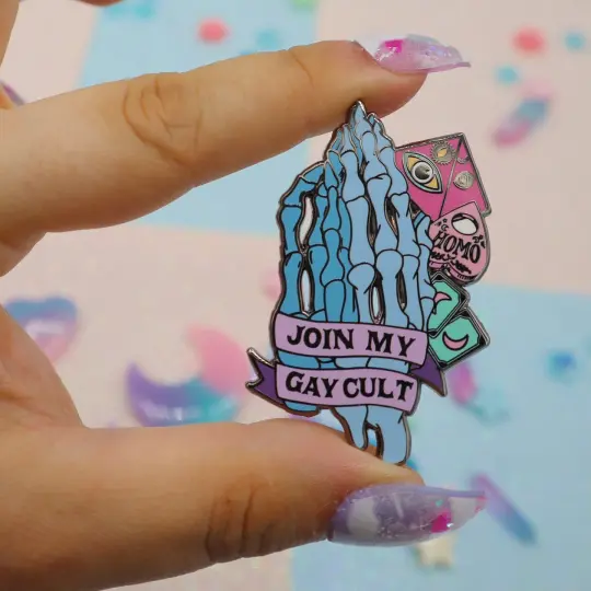 Join My Gay Cult Enamel Pin
