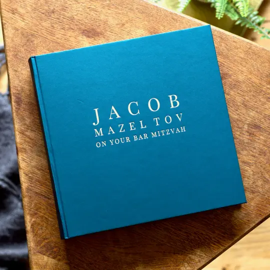 Personalised Hardback Photo Album for a Bar Mitzvah