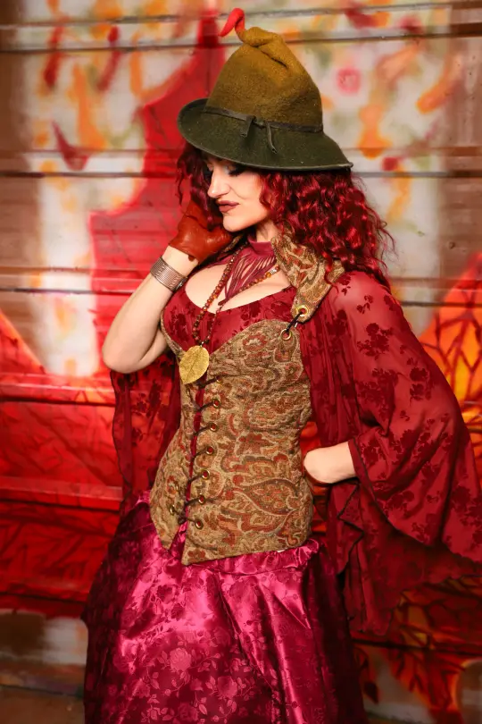 Courtier Overbust Corset in Faded Palace Tapestry - The Sensual Solstice Collection