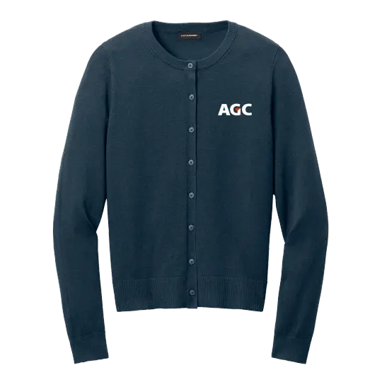 AGC LSW2870 Ladies Crewneck Cardigan Sweater