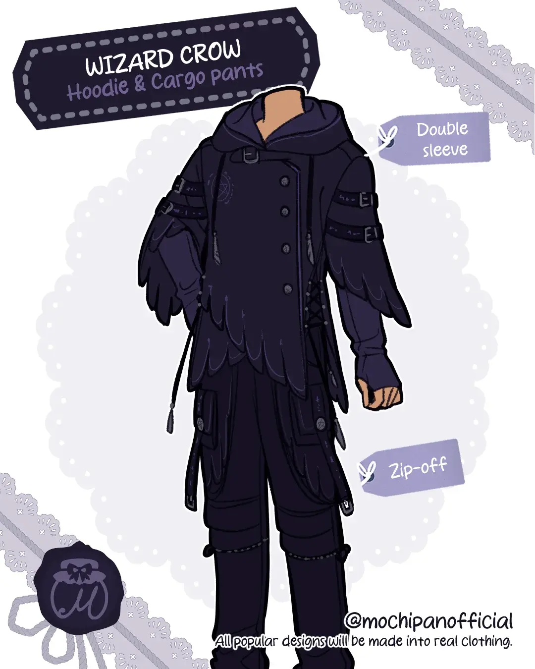 (Interest Check) Wizard Crow Hoodie & Cargo Pants