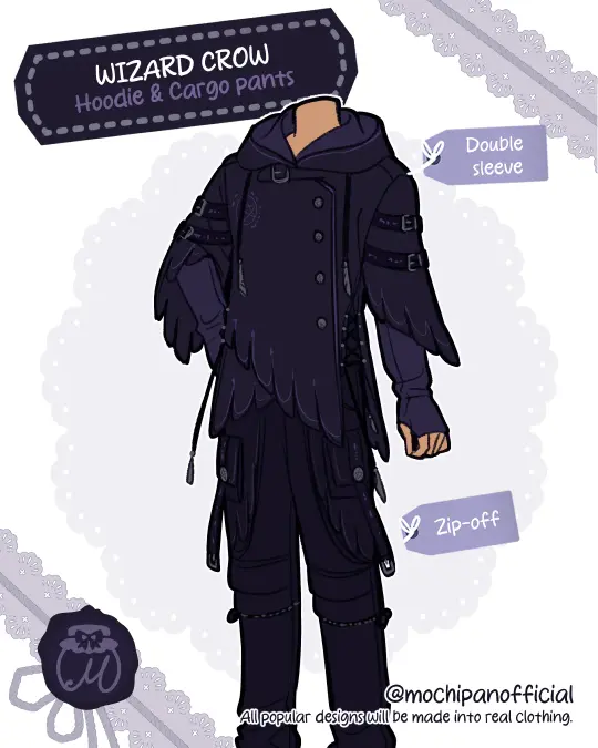 (Interest Check) Wizard Crow Hoodie & Cargo Pants