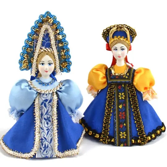 Pair of Russian Doll Ornaments