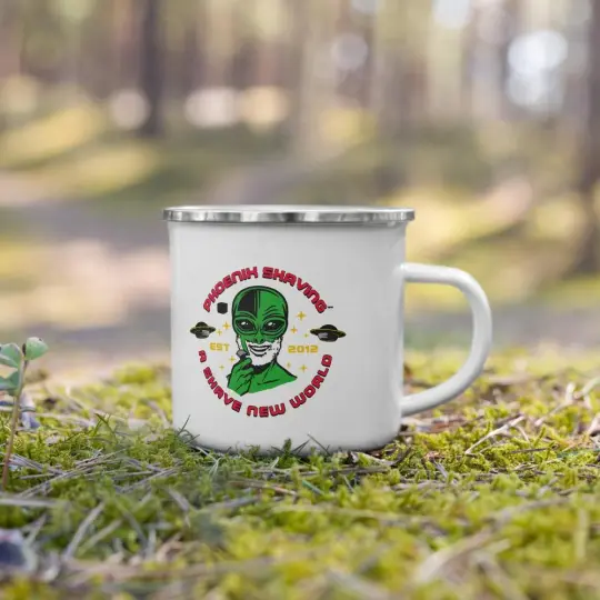 Official Phoenix Shaving Classic Camper's Enamel Coffee Mug