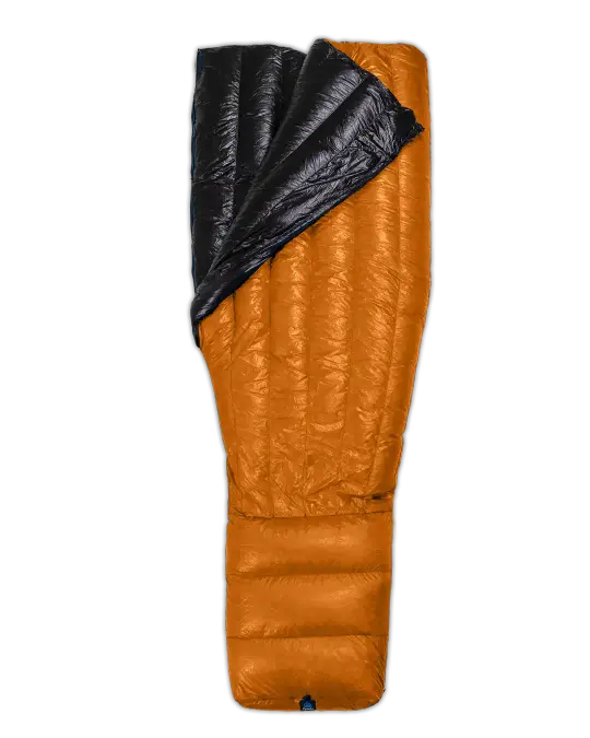 Overstock - 30F Zip Around Sleeping Bag - Orange Shell - Broad - Long