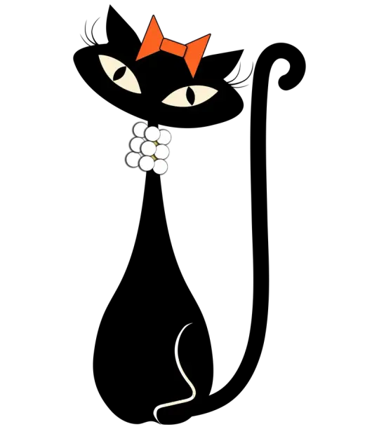 MCM Atomic Cat in Pearls Platter