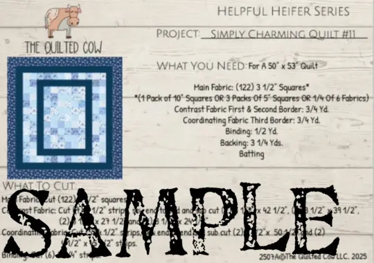 Helpful Heifer Simply Charming Quilt #11