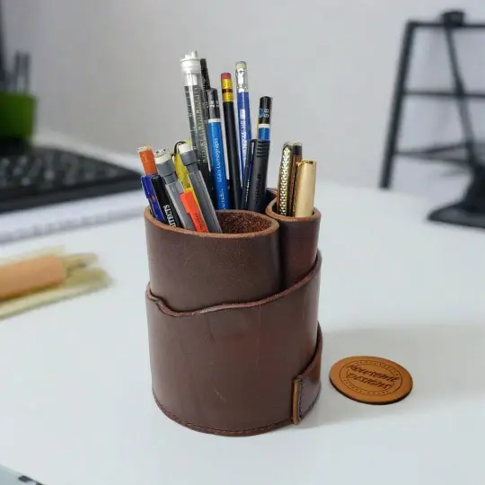 'Live Edge' Pen Cup | Office Art Piece #3
