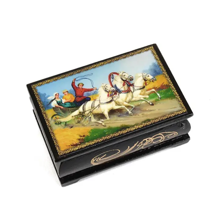 Troika Ride Souvenir Lacquer Box