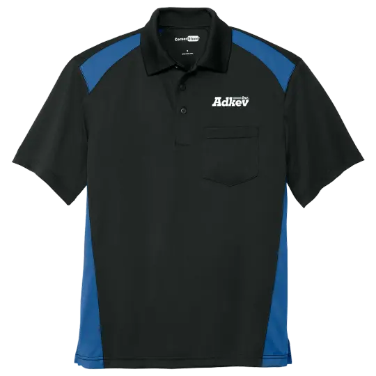 Adkev Employee CS416 Two Way Colorblock Pocket Polo