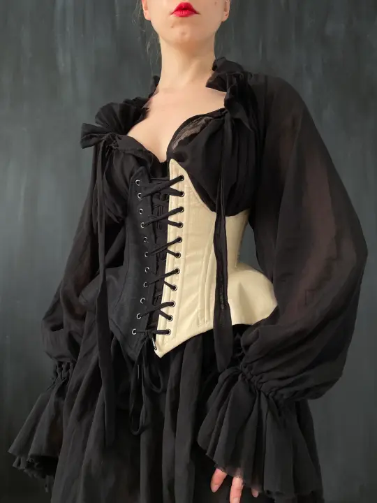 Duo-Tone Underbust Pannier Corset