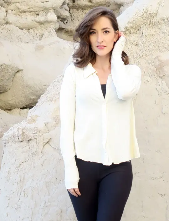 Prairie Button Front Wanderer Cropped Shirt