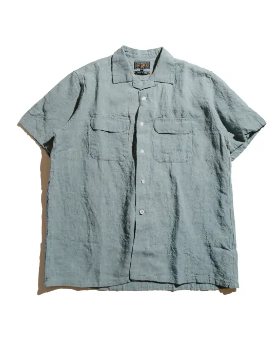 Beams Plus Open Collar 1/40 Linen Sax