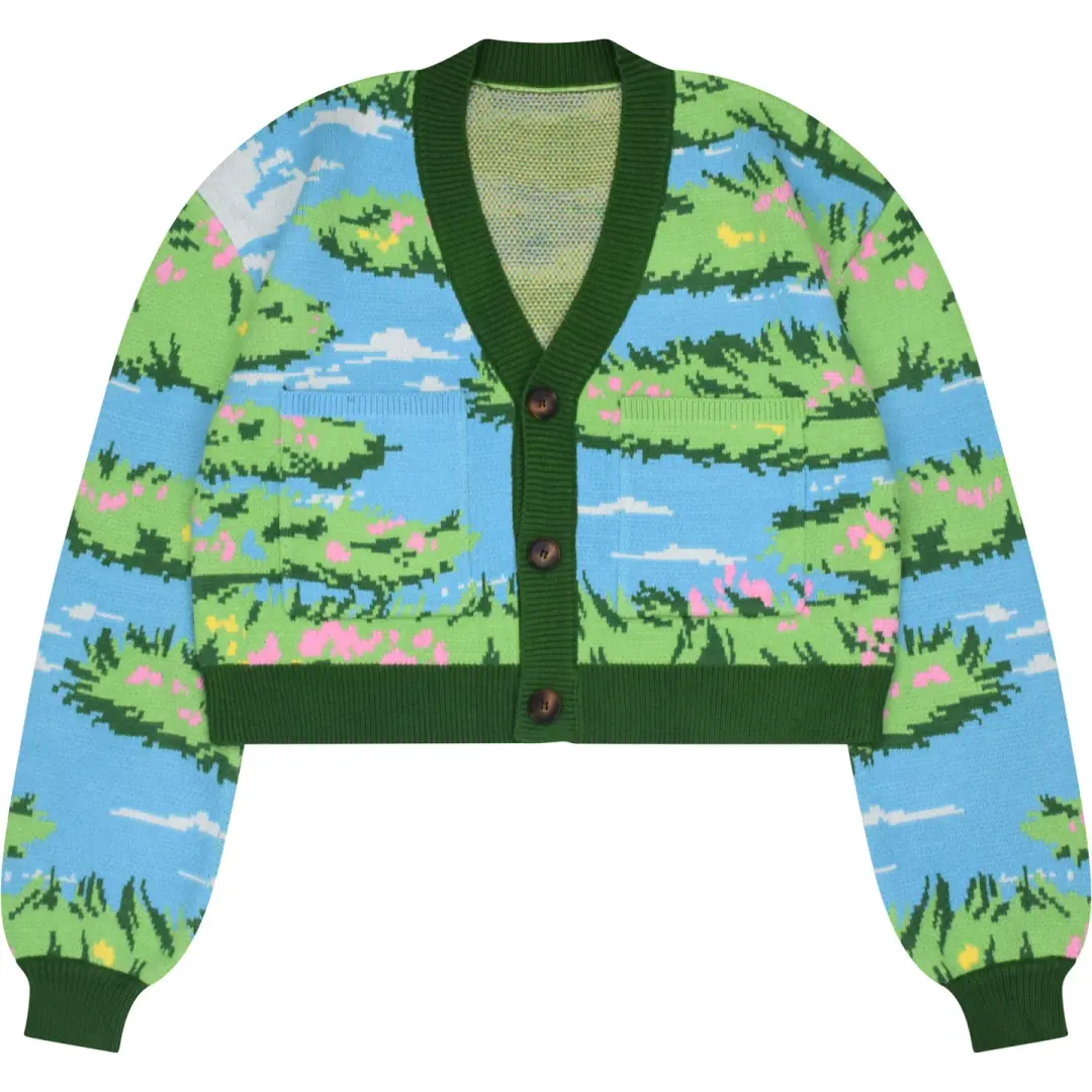 Cropped Garden Cardigan