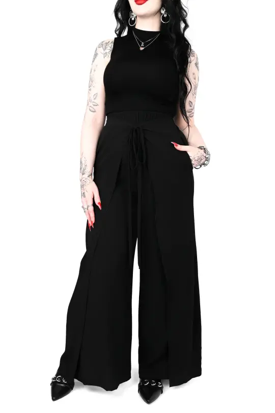 Wide Leg Wrap Pants