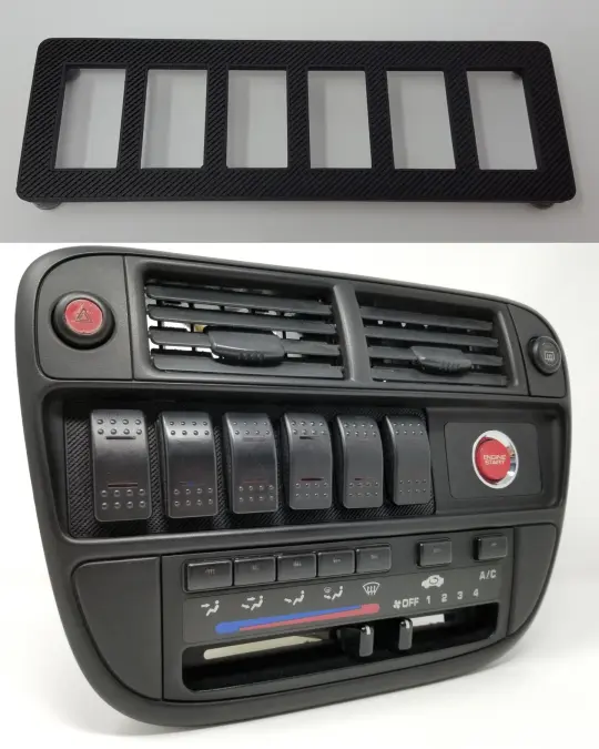 96-99 Honda Civic EK (all) Radio Rocker Switch Plate